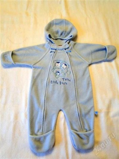 Лот: 1343405. Фото: 1. Флисовый комбинезон на 6-12 мес... Верхняя одежда