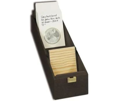 Лот: 3272009. Фото: 1. Деревянный бокс для хранения монет... Аксессуары, литература
