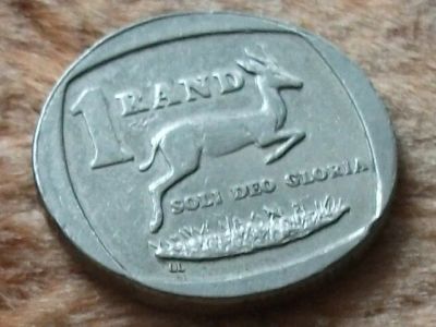 Лот: 10696326. Фото: 1. Монета 1 рэнд один ранд ЮАР Южная... Африка