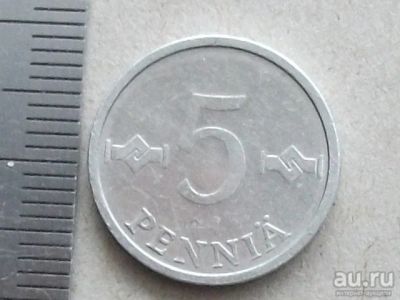 Лот: 9531074. Фото: 1. Монета 5 пенни пять Финляндия... Европа