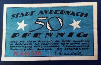 Лот: 19685544. Фото: 1. Германия нотгельд 50 пфеннингов... Частные выпуски, копии банкнот