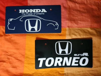 Лот: 20767049. Фото: 1. Таблички Хонда Honda под номера. Детали тюнинга
