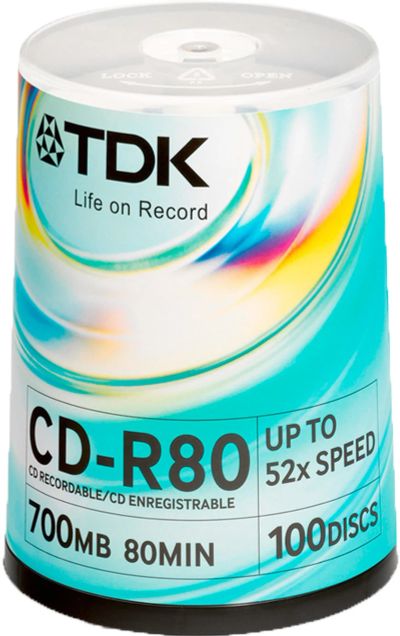 Лот: 11417641. Фото: 1. TDK CD-R 80 52x 700MB. CD, DVD, BluRay