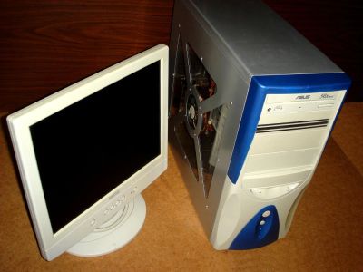 Лот: 4884141. Фото: 1. Компьютер c 15" ЖК монитором. Компьютеры в сборе