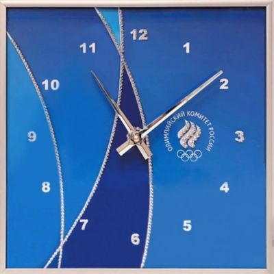 Лот: 21291134. Фото: 1. Картина Часы Олимпиада синие с... Другое (сувениры, подарки)
