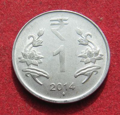 Лот: 20128173. Фото: 1. Индия 1 рупия, 2014 г. Азия