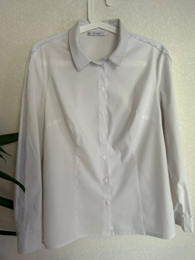 Лот: 20973941. Фото: 1. KEY fashion Рубашка женская белая... Блузы, рубашки