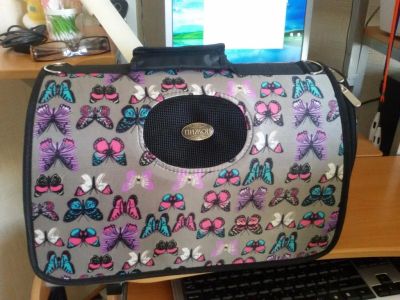 Лот: 7578614. Фото: 1. Красивая сумочка для кота либо... Домики, переноски, клетки, когтеточки