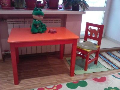 Лот: 1737685. Фото: 1. Детский столик Криттер (Икеа). Столики, стулья, парты
