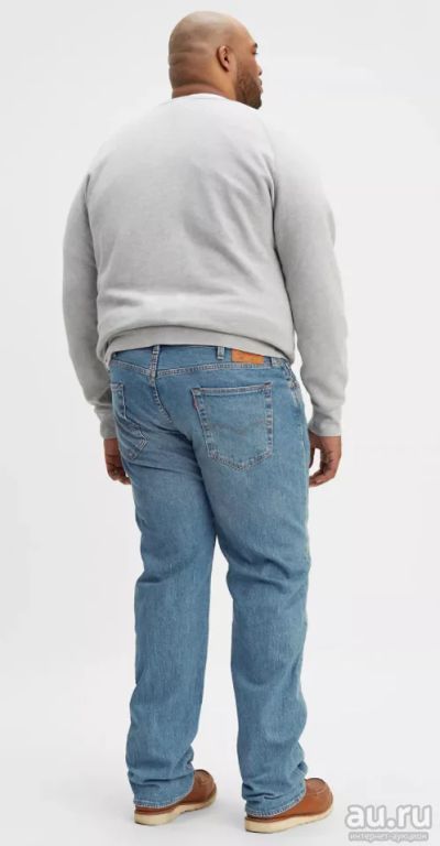 Лот: 19056198. Фото: 1. BIG SIZE Мужские прямые джинсы... Брюки, джинсы, шорты