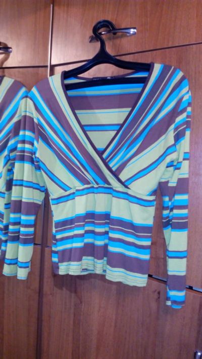 Лот: 7371449. Фото: 1. кофта полосатая. Блузы, рубашки, водолазки