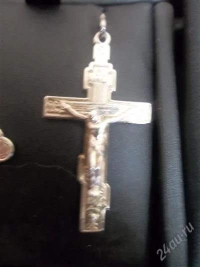 Лот: 1662733. Фото: 1. Крест (серебро), 2,4 гр. Кулоны, подвески