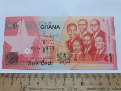 Лот: 19442552. Фото: 1. Гана 1 доллар 2014 год (люкс). Африка