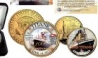 Лот: 8429054. Фото: 1. Набор из 2-х монет США Титаник. Америка