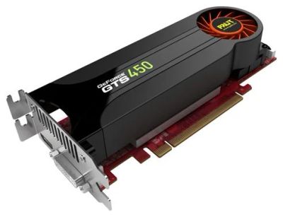 Лот: 7985224. Фото: 1. Palit GeForce GTS 450 low 1Gb... Видеокарты