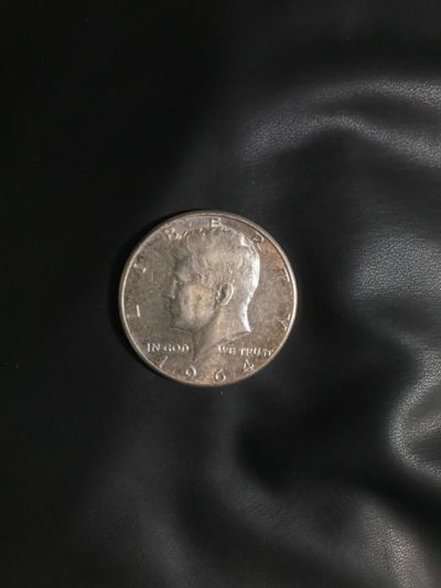 Лот: 21443195. Фото: 1. Полдоллара США 1964, серебряная... Америка