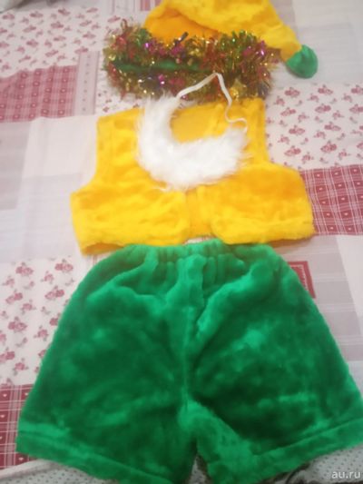 Лот: 15207129. Фото: 1. Новогодний костюм гнома (гном... Детские карнавальные, праздничные костюмы