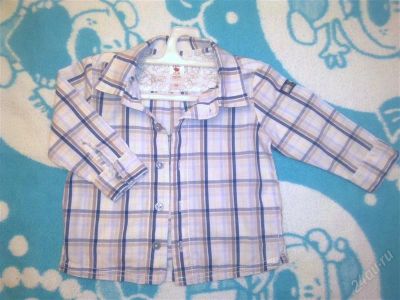 Лот: 2957275. Фото: 1. Рубашка р.74 BABY CLUB. Рубашки, блузки, водолазки