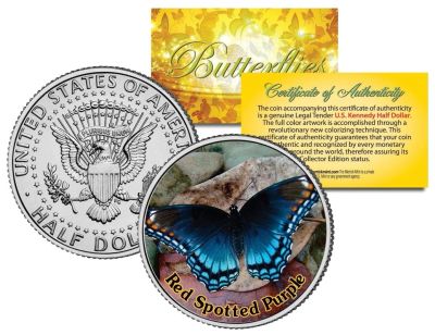 Лот: 9604600. Фото: 1. 50 центов США Бабочки,разные. Америка