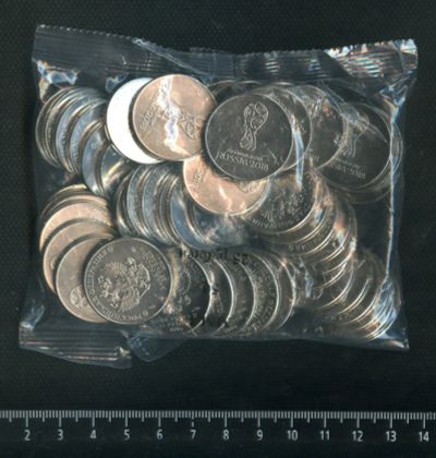 Лот: 17002058. Фото: 1. (№7381) 25 рублей 2018 года Футбол... Россия после 1991 года
