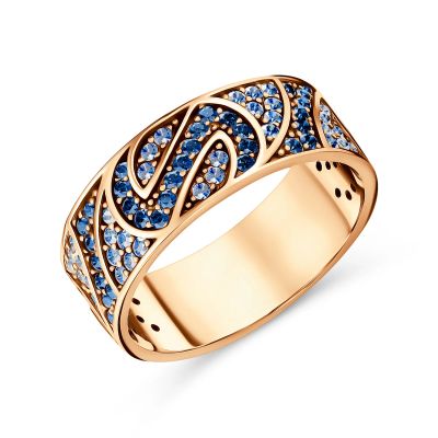 Лот: 23822847. Фото: 1. Серебряное кольцо с фианитами... Кольца, перстни