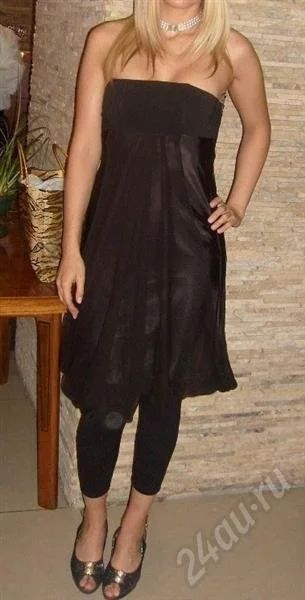 Лот: 312936. Фото: 1. Чёрное коктейльно-выпускное платье... Платья