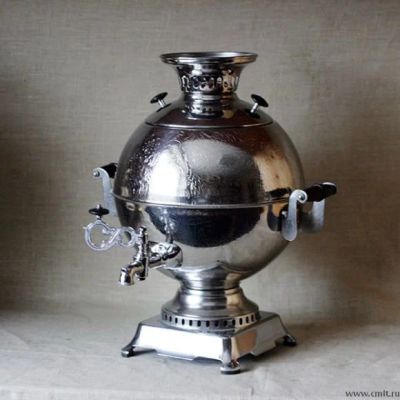 Лот: 10955197. Фото: 1. Самовар с декоративным рисунком... Предметы интерьера и быта