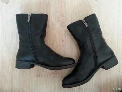 Лот: 8164323. Фото: 1. Полусапожки р37 черный цвет. иск... Ботильоны, полусапожки