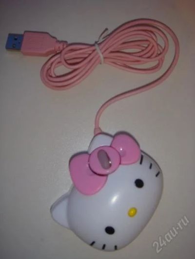 Лот: 151285. Фото: 1. Оптическая мышь Hello Kitty. Новая... Клавиатуры и мыши