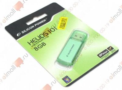 Лот: 3922075. Фото: 1. Новая карта памяти USB 8 Gb Silicon... USB-флеш карты