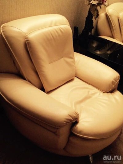 Лот: 8724686. Фото: 1. Кресло Валенсия Цвет бежевый ЭКО... Кресла, пуфы
