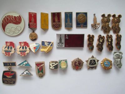 Лот: 5120230. Фото: 1. значки Олимпиада 80. Сувенирные