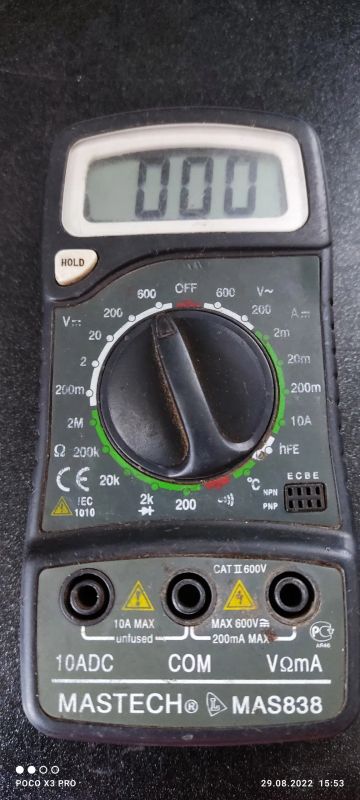 Лот: 19397594. Фото: 1. Мультиметр MAS838. Радиолюбительский инструмент