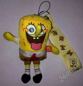 Лот: 1699940. Фото: 1. Брелок "Губка Боб". Брелоки, подвески