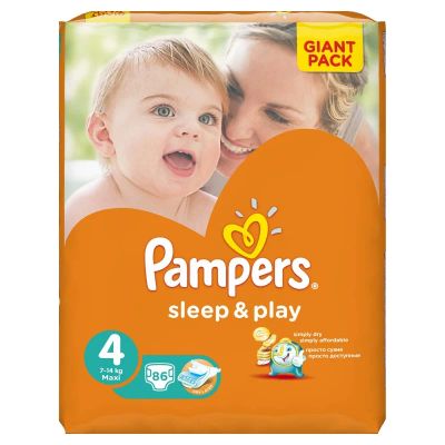 Лот: 7162591. Фото: 1. Памперсы Pampers Sleep&Play 4... Детская гигиена