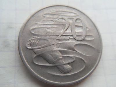 Лот: 21253187. Фото: 1. Австралия 20 центов 1969. Австралия и Океания