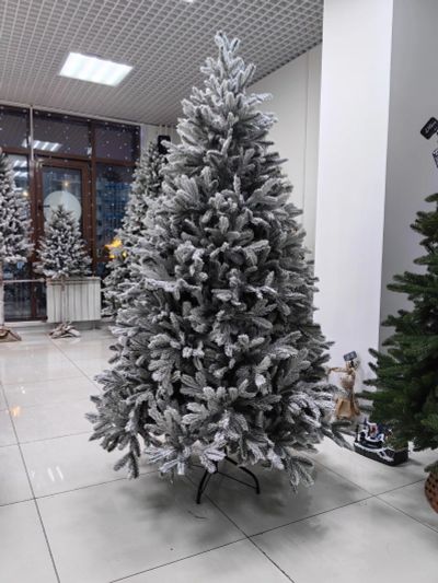 Лот: 25886629. Фото: 1. Ёлка искусственная литая заснеженная... Ёлки новогодние