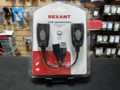 Лот: 25890280. Фото: 1. Удлинитель переходник USB-RJ45... USB хабы