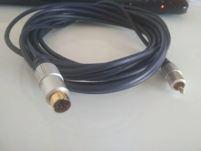 Лот: 19859952. Фото: 1. Кабель S-Video (4 pin) — RCA длинна... Шнуры, кабели, разъёмы