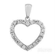 Лот: 1624419. Фото: 1. Подвеска (белое золото и брилиантики... Кулоны, подвески