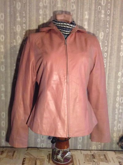 Лот: 6977089. Фото: 1. Куртка, кожа натуральная 46-48... Верхняя одежда