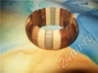 Лот: 292961. Фото: 1. Браслетик деревянный, коричневый. Браслеты