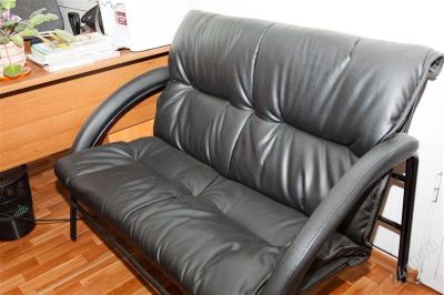 Лот: 1059357. Фото: 1. Диван офисный кож.зам. в отличном... Офисные диваны