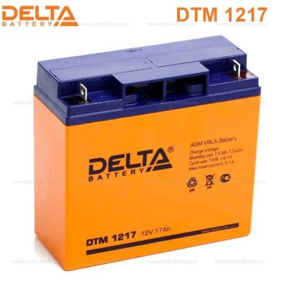 Лот: 9342993. Фото: 1. аккумулятор delta DTM 1217 12V... Аккумуляторы
