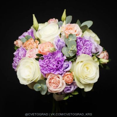 Лот: 6788517. Фото: 1. Букет невесты. Свадебный букет... Свежие цветы