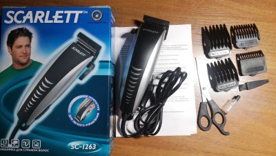 Лот: 25887600. Фото: 1. Машинка для стрижки волос Scarlett... Укладка и стрижка волос, бритьё, эпиляция