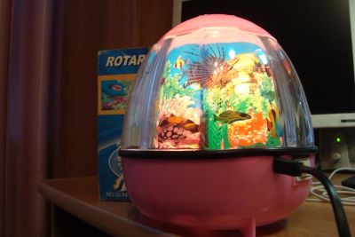 Лот: 3433952. Фото: 1. светильник лампа с рыбками. Другое освещение