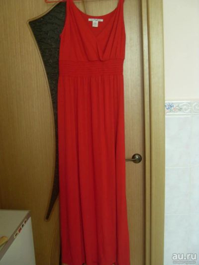 Лот: 9986733. Фото: 1. Платье длинное красное 44-46... Платья