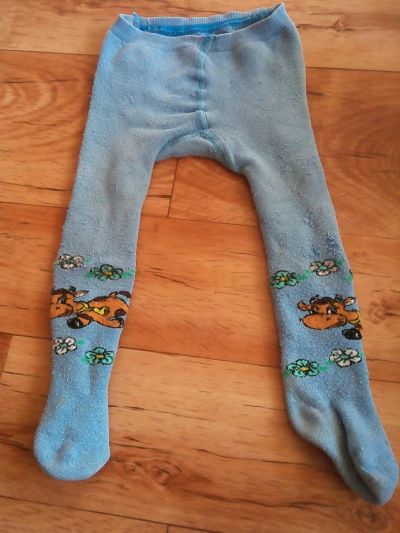 Лот: 6183418. Фото: 1. Колготки синие 1-1,5 года. Носки, колготки