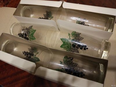 Лот: 13236593. Фото: 1. Набор стаканов "Смородина". Кружки, стаканы, бокалы